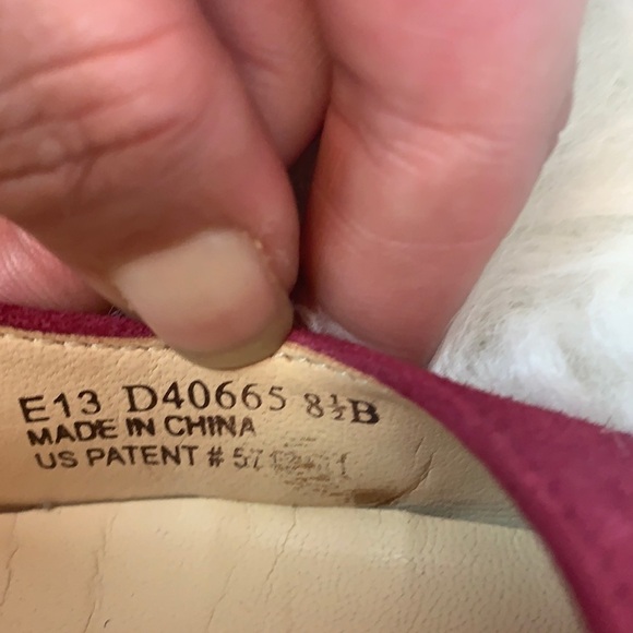 Cole Haan Women’s Marit Wedge pink/purple suede wedge pumps size 8.5 - Picture 7 of 12